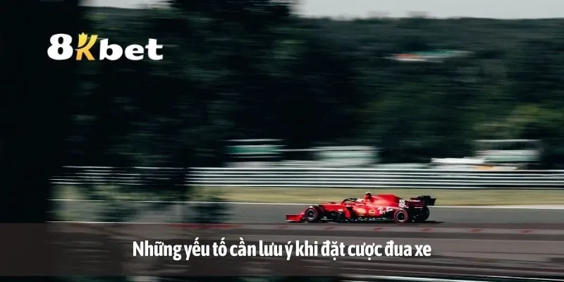 Những yếu tố cần lưu ý khi đặt cược đua xe